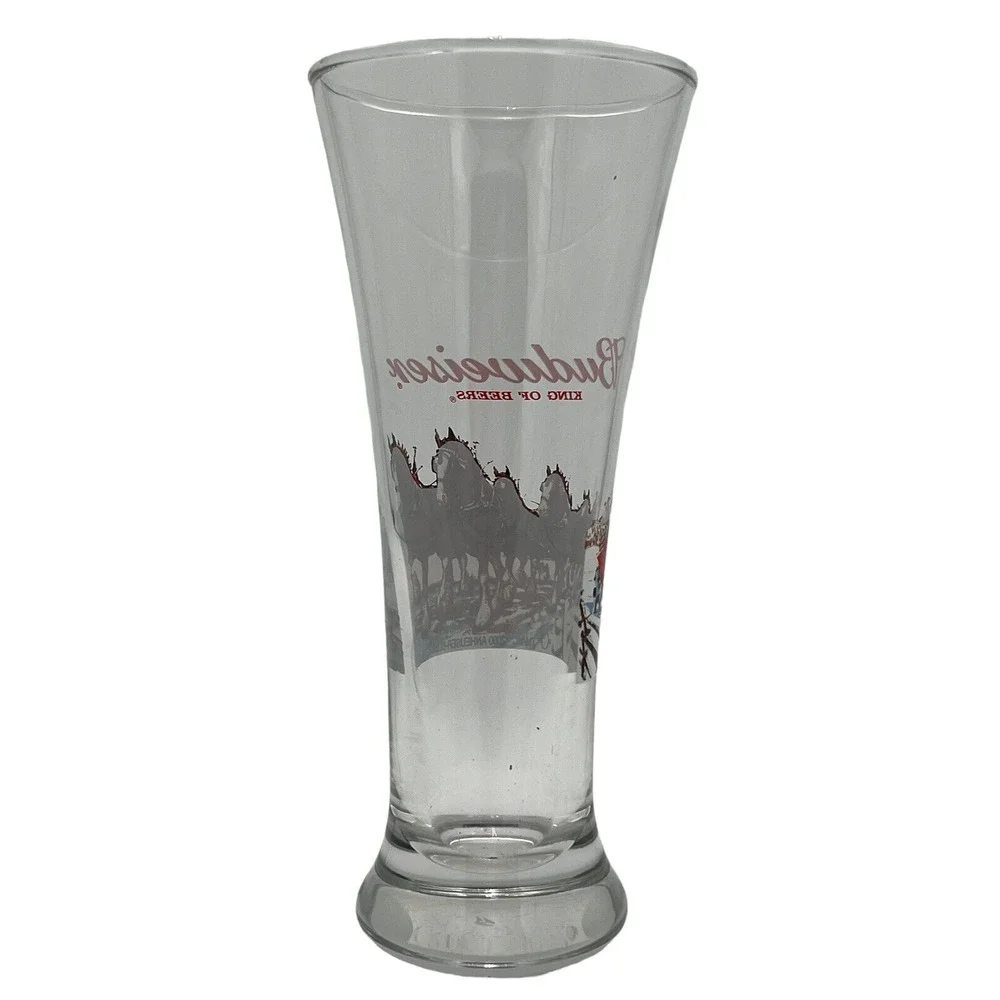 Budweiser Clydesdale 2000 Holiday Pilsner Glass Anheuser Busch Millennium